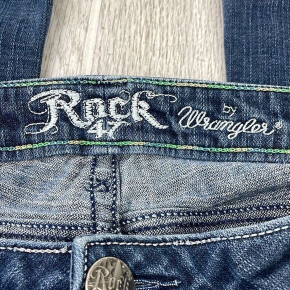 Rock '47 Wrangler Women's Ultra Low Rise Denim Jeans Size 11 x 36 - Picture 6 of 12